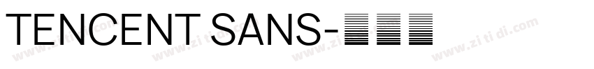 TENCENT SANS字体转换